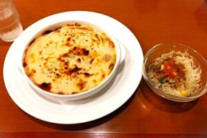 【燕吉田】かりん亭のグラタン風スパゲッティがとっても美味しい！